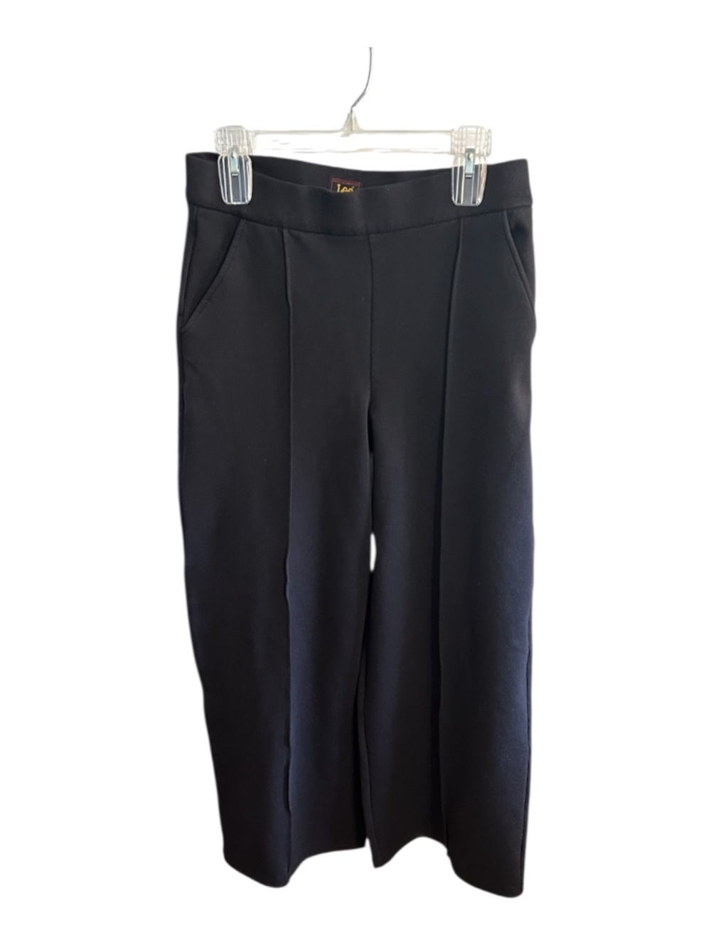 Lees Black High Rise Wide Leg Pull on Pants-Size 8